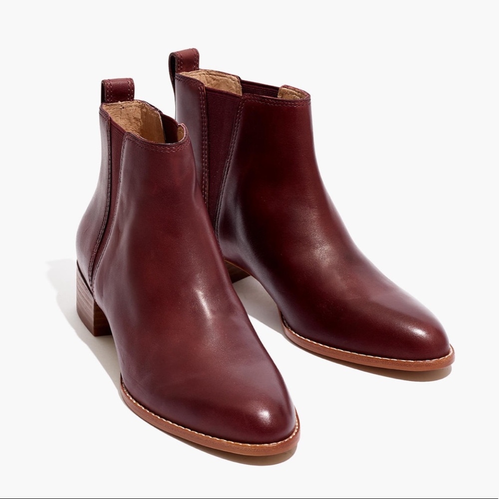 Madewell Carina Boots in dark Cabernet sz 7 NIB